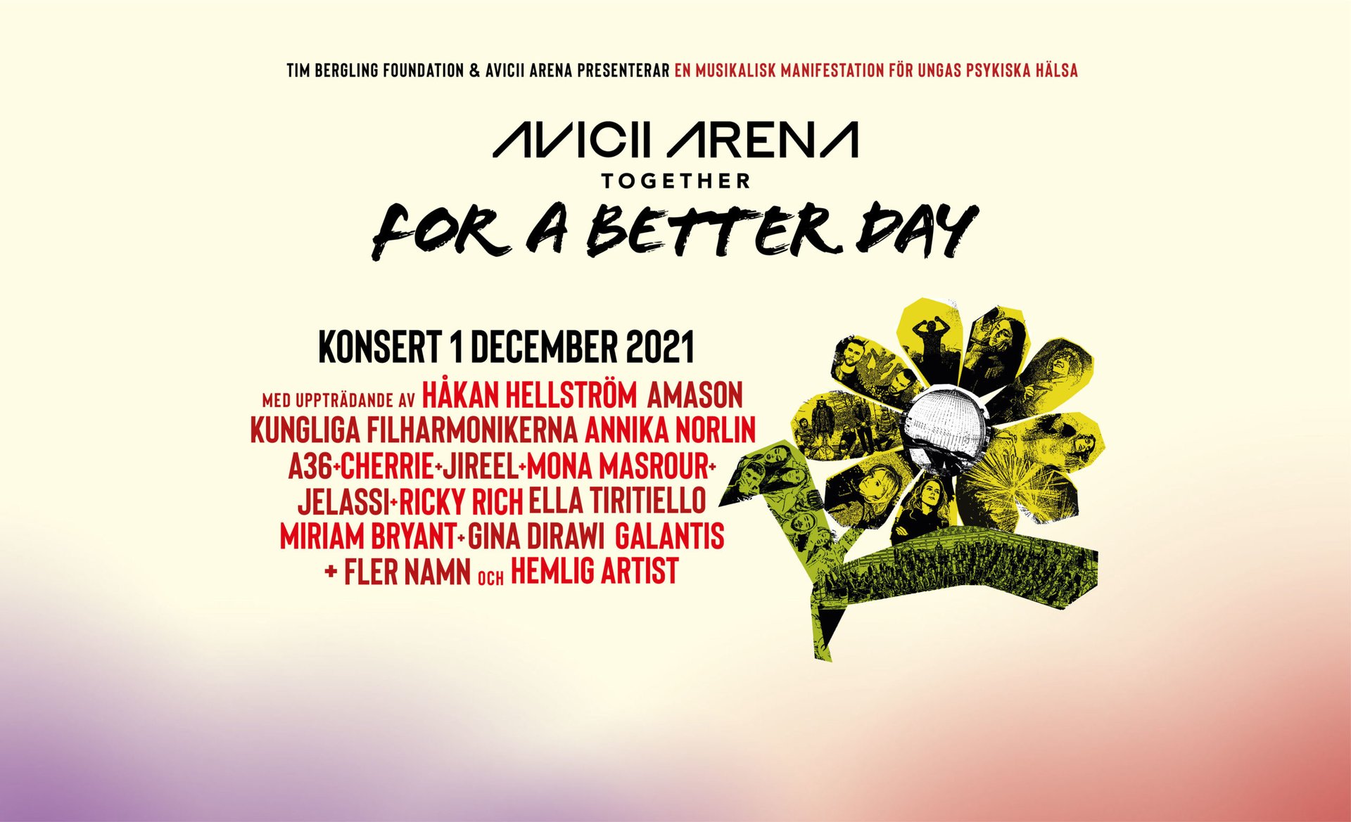 Avicii Arena Together for a Better Day concert lineup